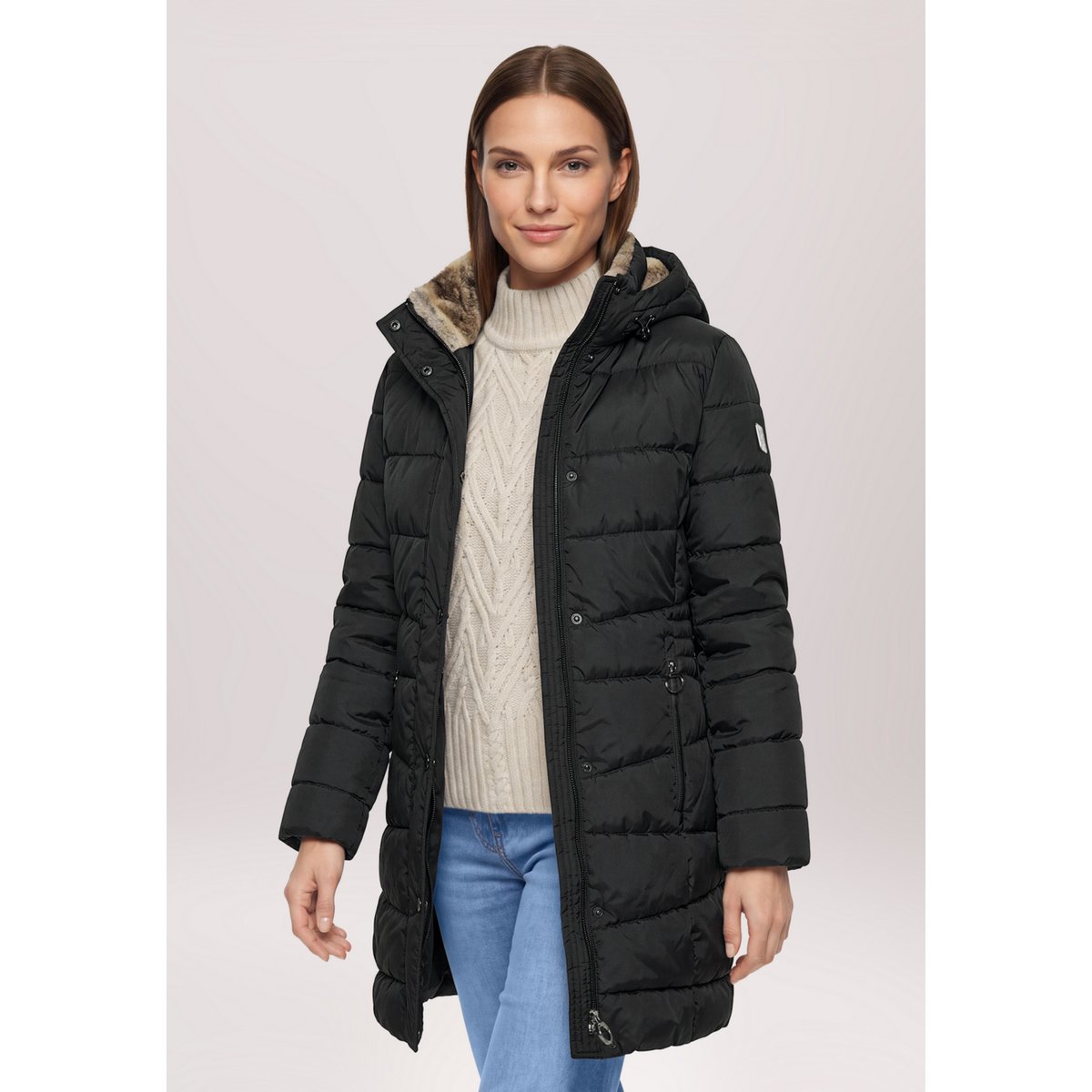 Veste outdoor à capuche noir, BETTY BARCLAY