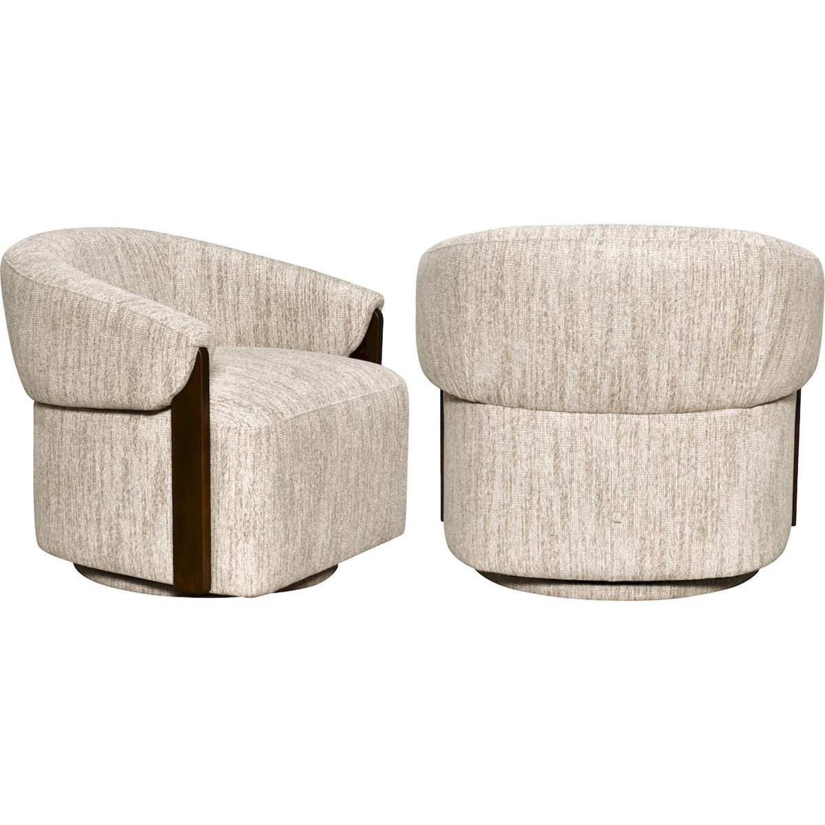 Fauteuil lounge pivotant, Fait main naturel tissé, RECOLLECTION