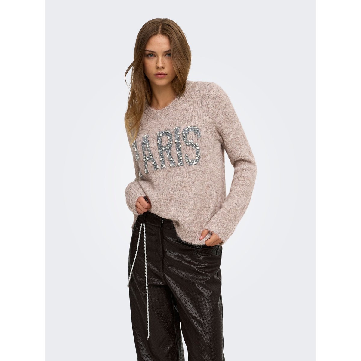 Pull En Maille silver mink 1, ONLY