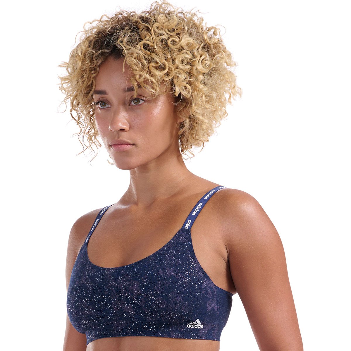Brassière sport, MICRO FREE CUT bleu, ADIDAS SPORTSWEAR