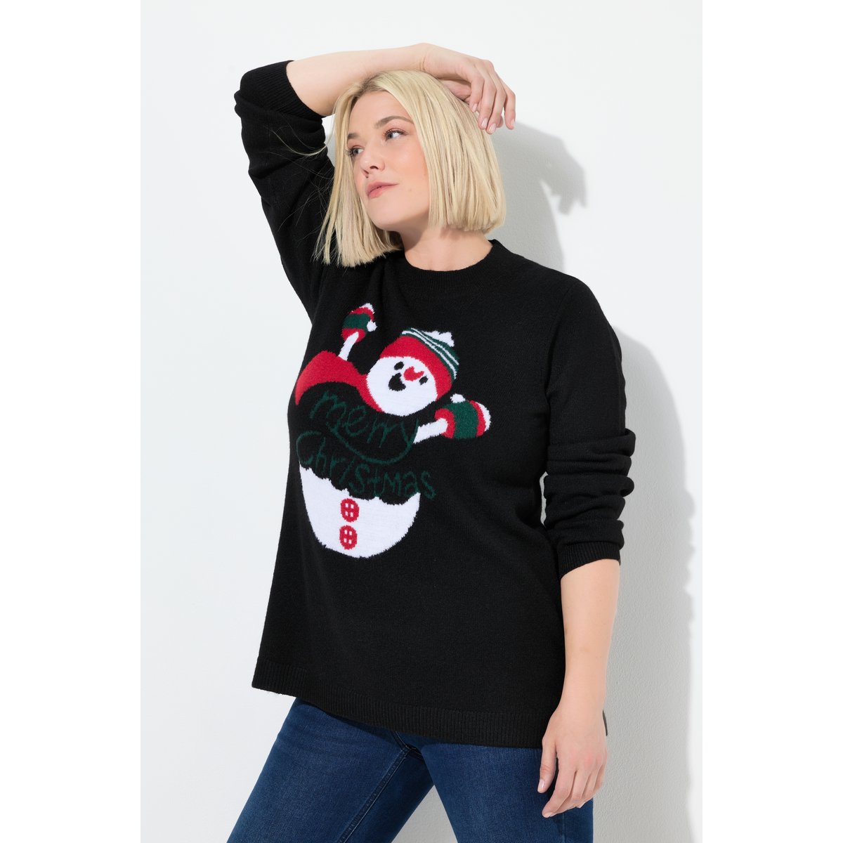 Pull norvégien esprit de Noël noir, ULLA POPKEN