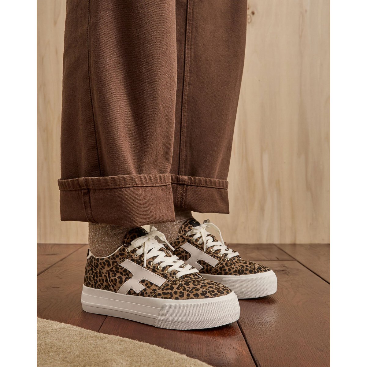 Baskets platform WALNUT marron, FAGUO