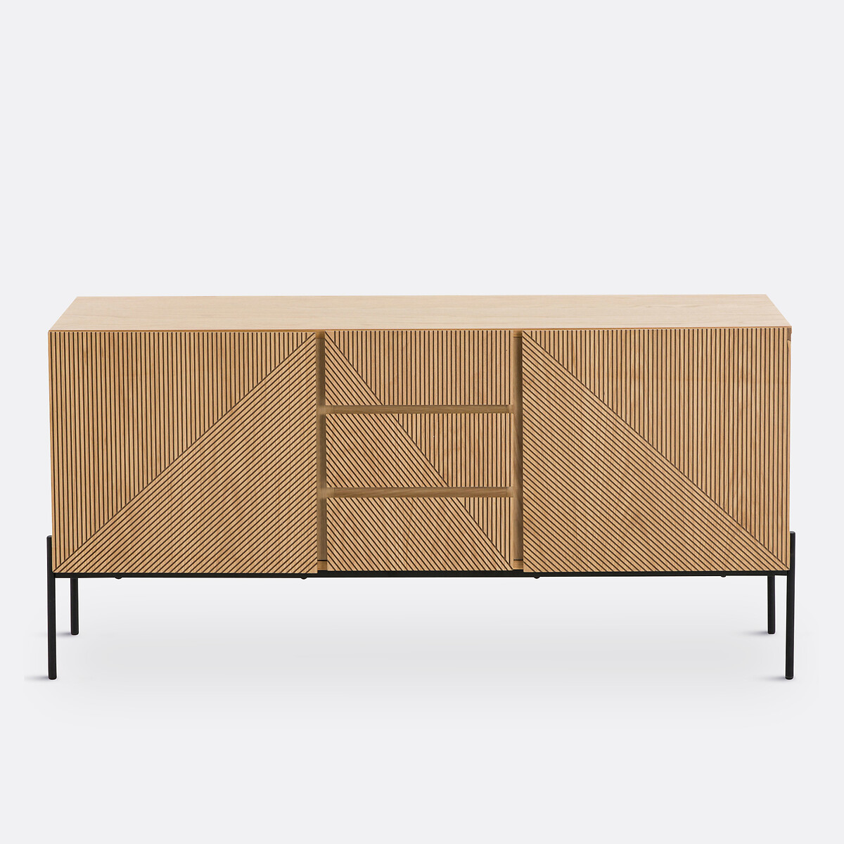Buffet vintage, 2 portes, 3 tiroirs, Lodge chêne, LA REDOUTE INTERIEURS