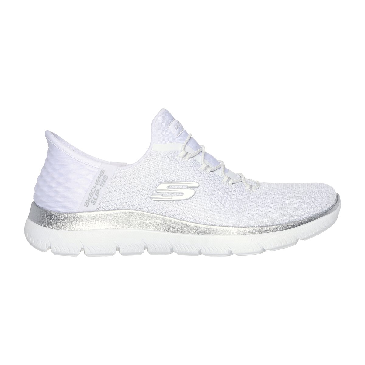 Baskets SUMMITS DIAMOND DREAM blanc-argent, SKECHERS