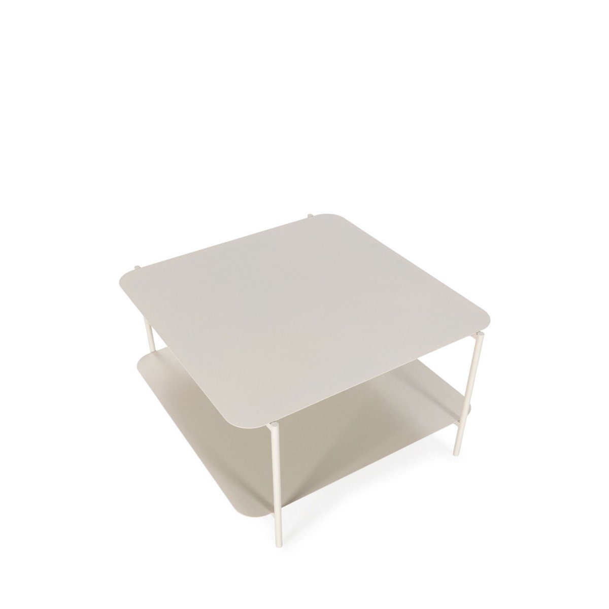 Table basse en métal à double plateau- JUDITH beige, DRAWER