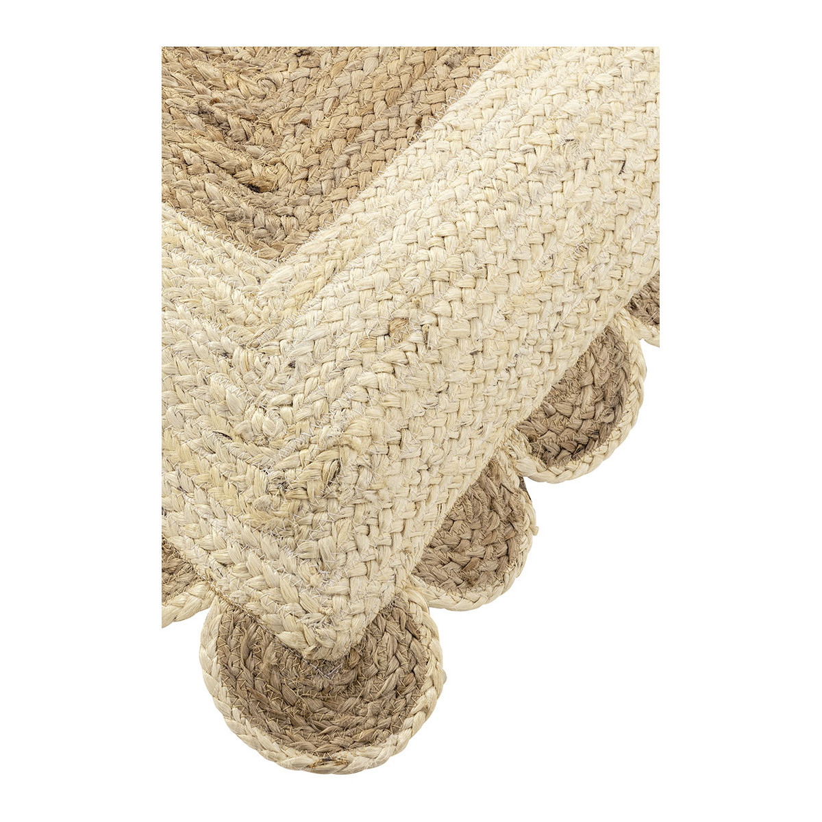 Coussin ENOLA jute naturel, BLANC D’IVOIRE