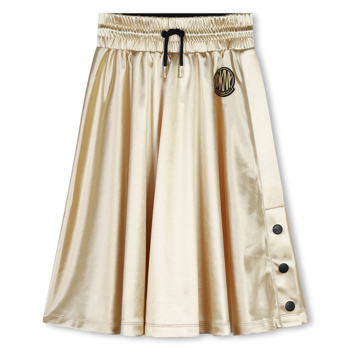 Jupe de cérémonie pressionnée light gold, DKNY