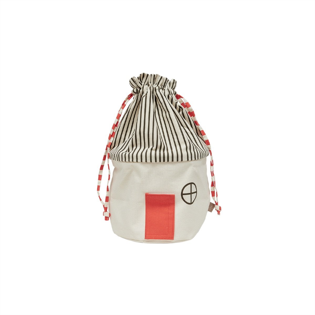 Panier de rangement en coton motif maison MINI rouge, OYOY LIVING DESIGN