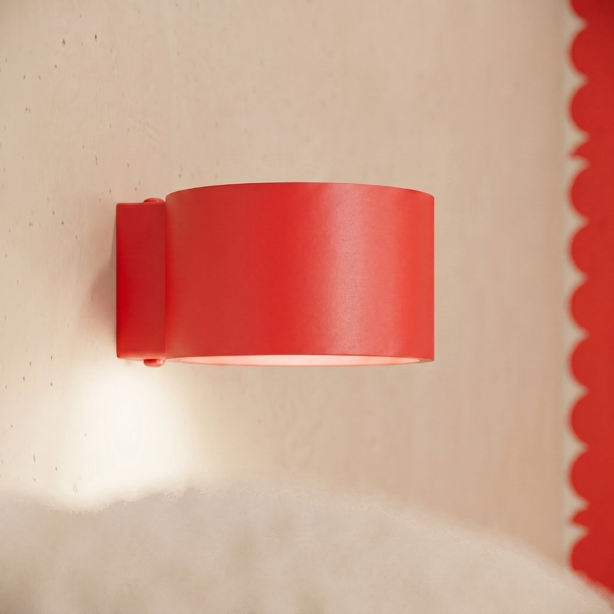 Plafonnier Aluminium Rouge Gx53 3 MODO rouge, EDEN