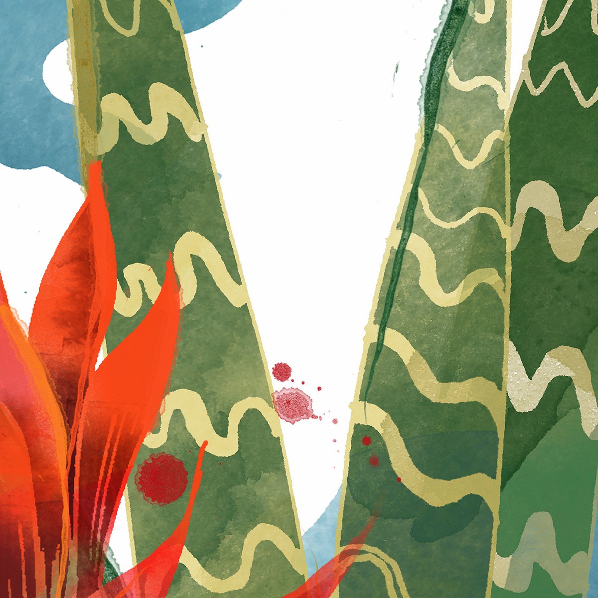Papier peint panoramique PETITE JUNGLE multicolore, LE PAPIERS DE NINON