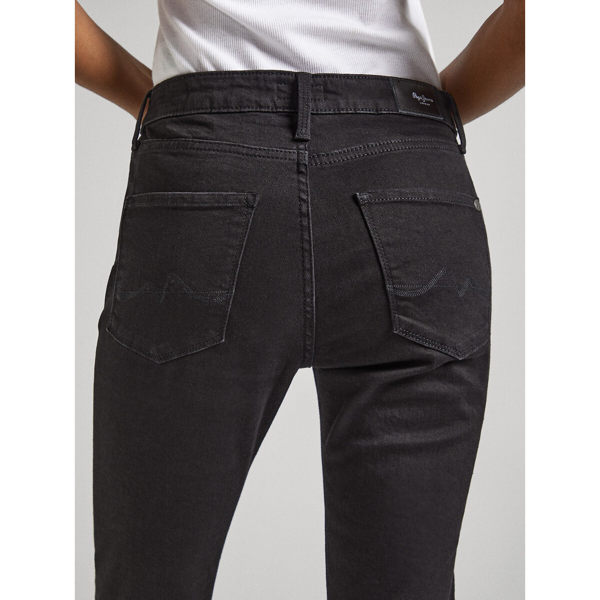 Jean Skinny, taille haute black rinse, PEPE JEANS