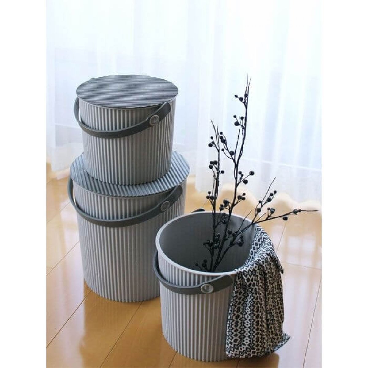 Panier Omnioutil 8 litres gris, HACHIMAN