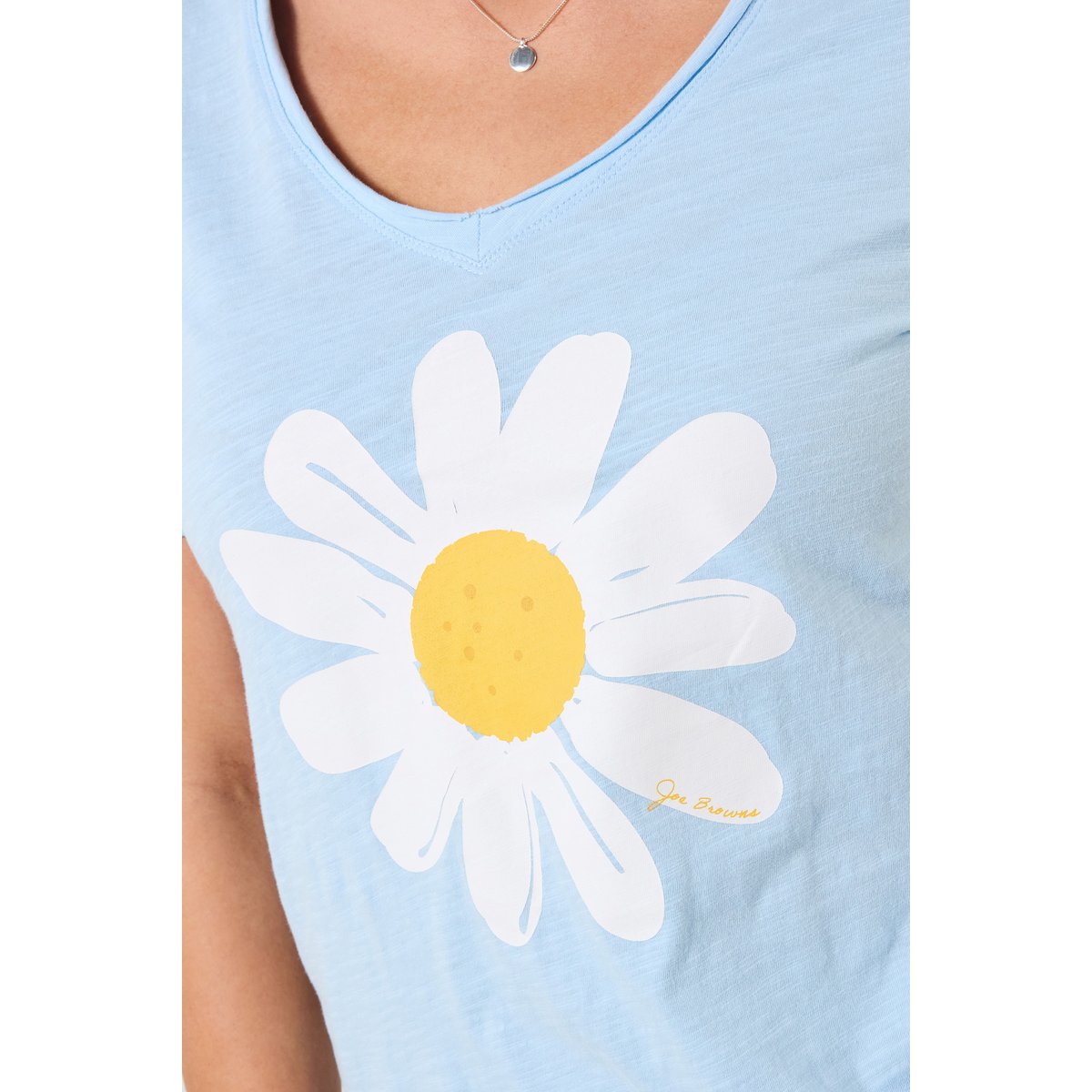 T-shirt à motif marguerite bleu, JOE BROWNS