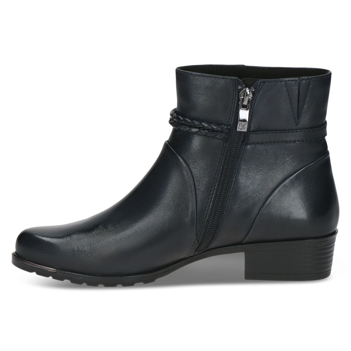 Bottine en cuir bleu océan nappa, CAPRICE