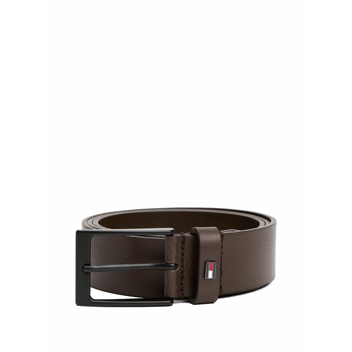 Cinto em pele Layton, 3,5cm castanho escuro, TOMMY HILFIGER