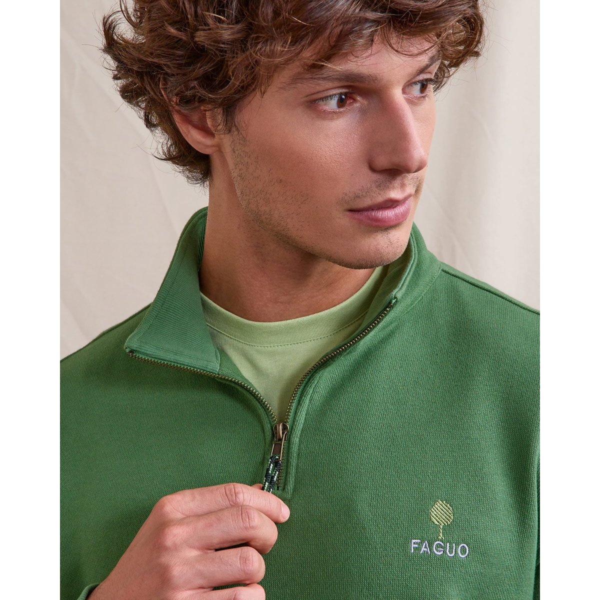 Sweat AMBOISE vert sapin, FAGUO