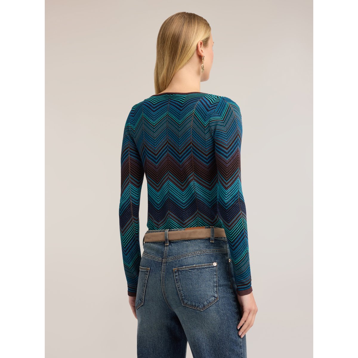 Pull jacquard petrol blue, MOTIVI