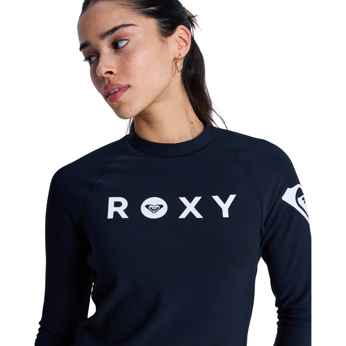 Lycra manches longues ESSENTIALS HEATER. noir anthracite, ROXY