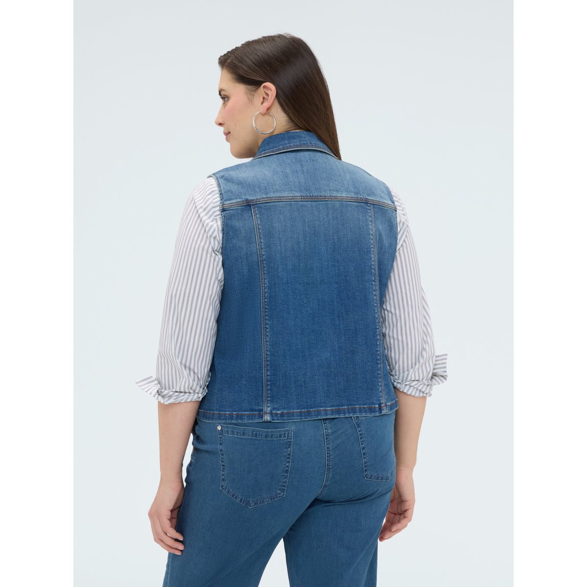 Gilet avec strass bleu, FIORELLA RUBINO