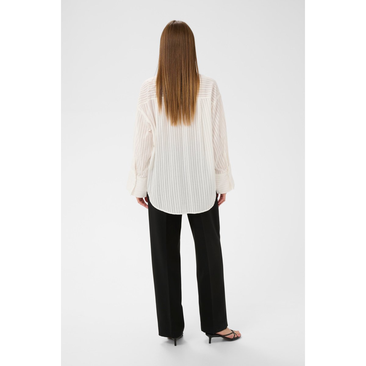 Chemise à manches longues blanc broken white, SOAKED IN LUXURY