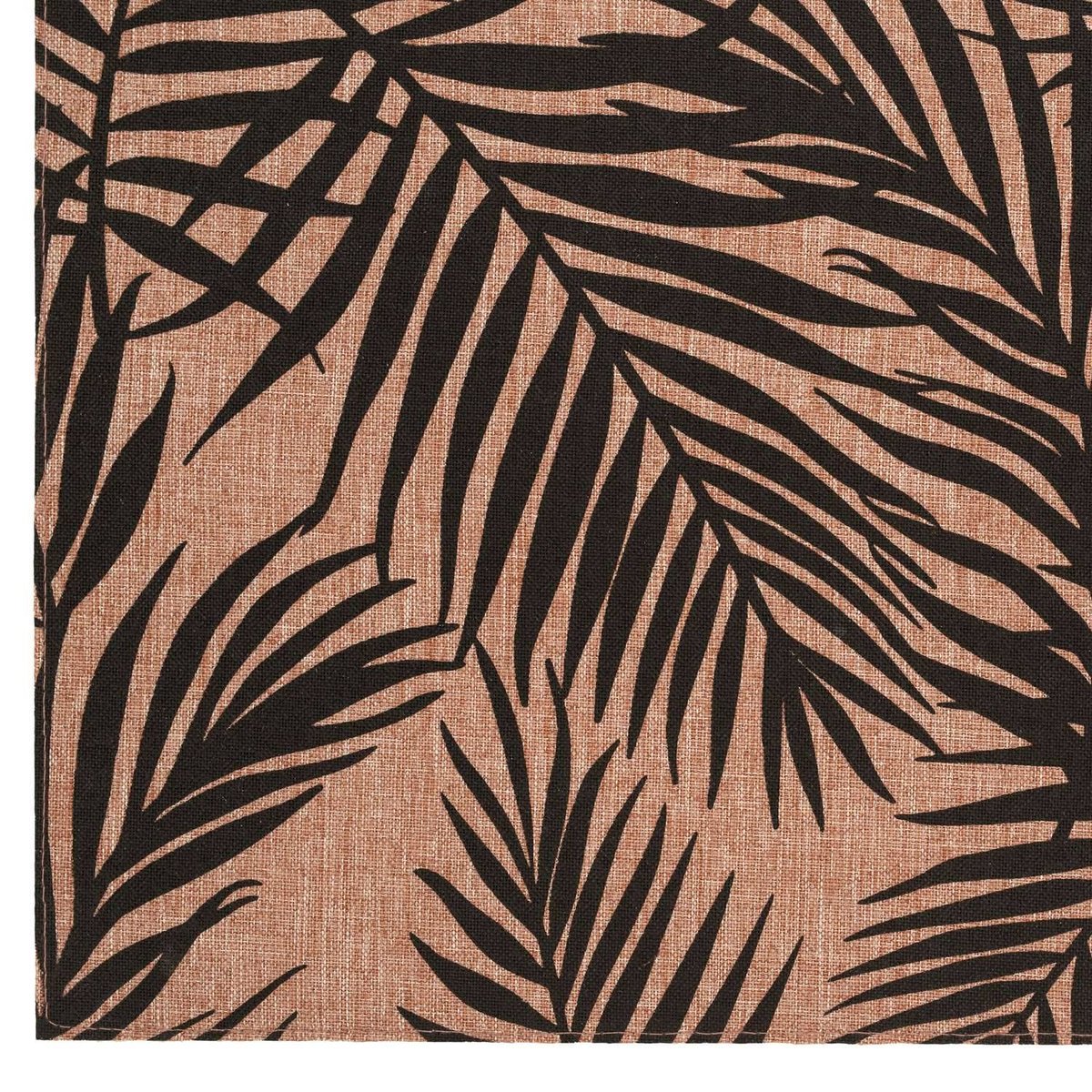 Lot de 6 sets de table rectangulaires PALME beige, TOILINUX