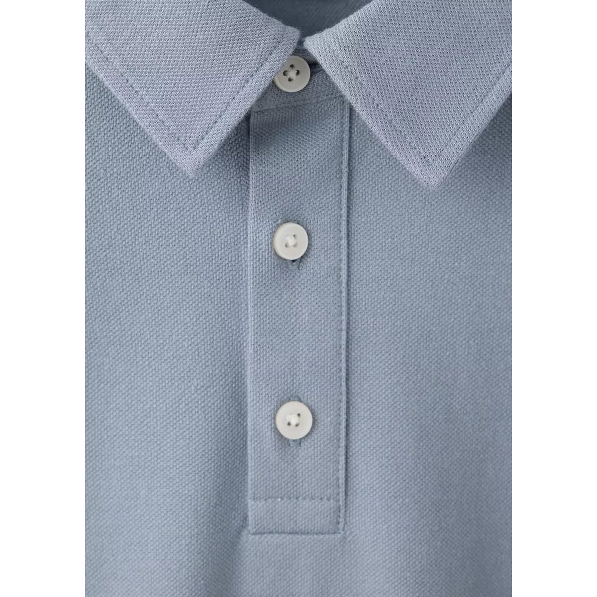 Polo coton poche bleu ciel, MANGO TEEN