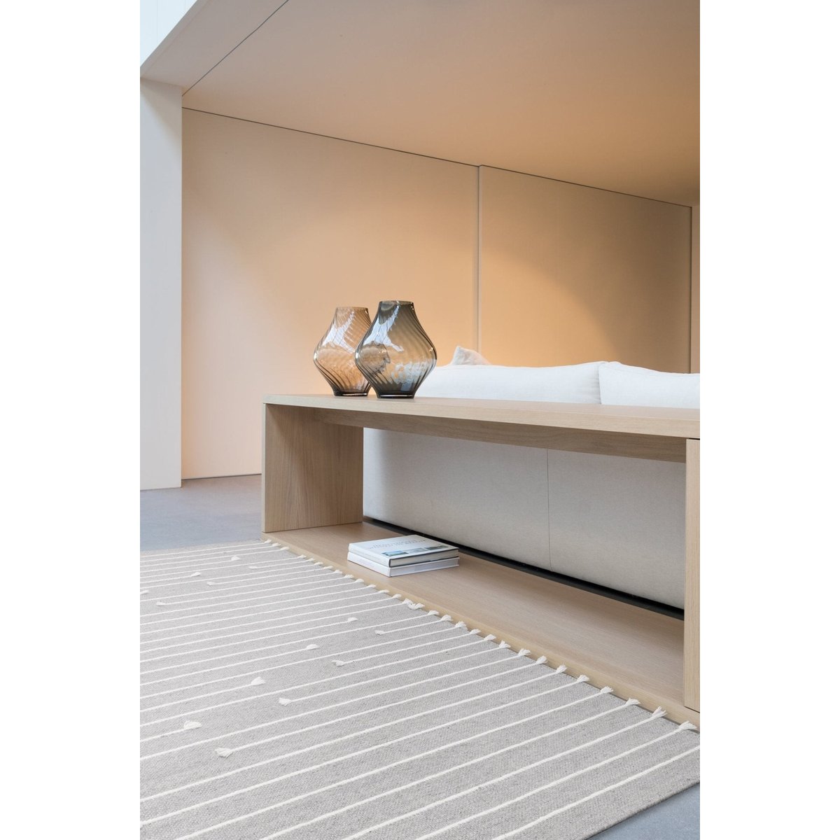 Tapis naturel 100% laine SHIRAZ gris minéral, AFK LIVING