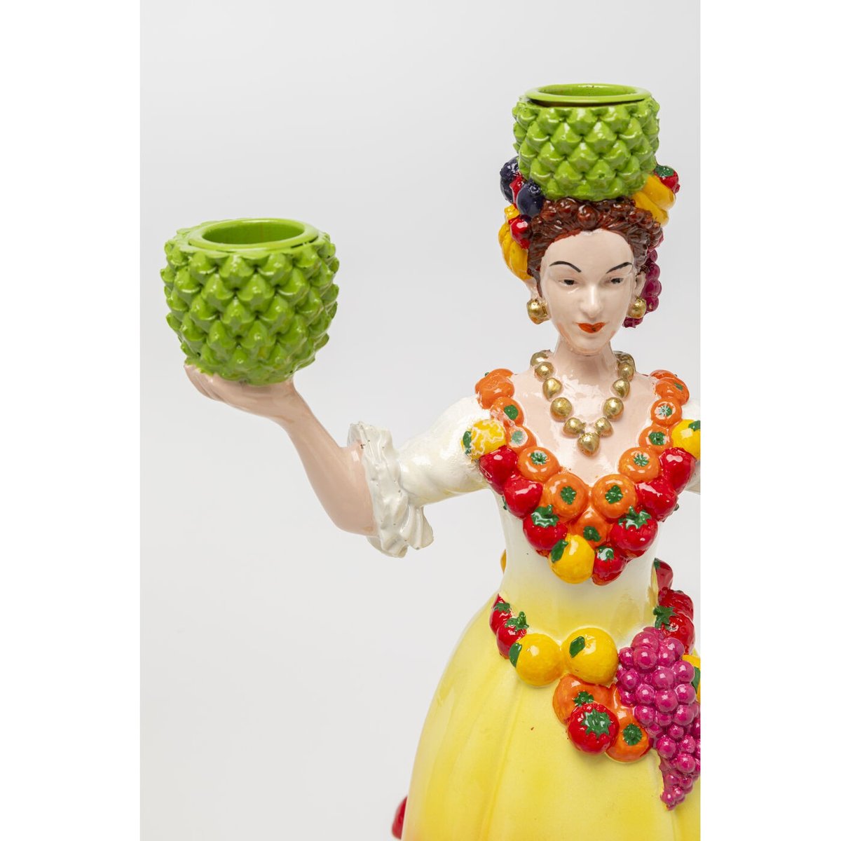 Chandelier femme et fruits orange, KARE DESIGN