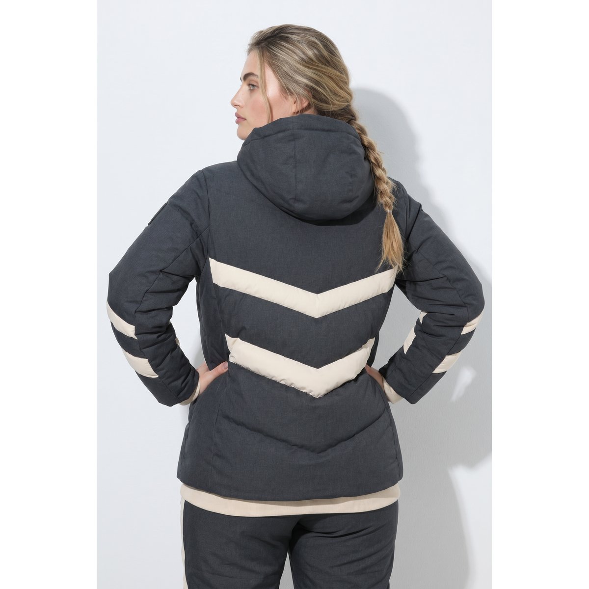 Veste technique HYPRAR, modèle imperméable chiné anthracite, ULLA POPKEN