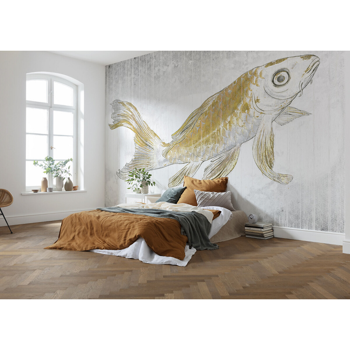 Papel de parede foto mural Golden Koi, da Interelife multicolor, INTERELIFE
