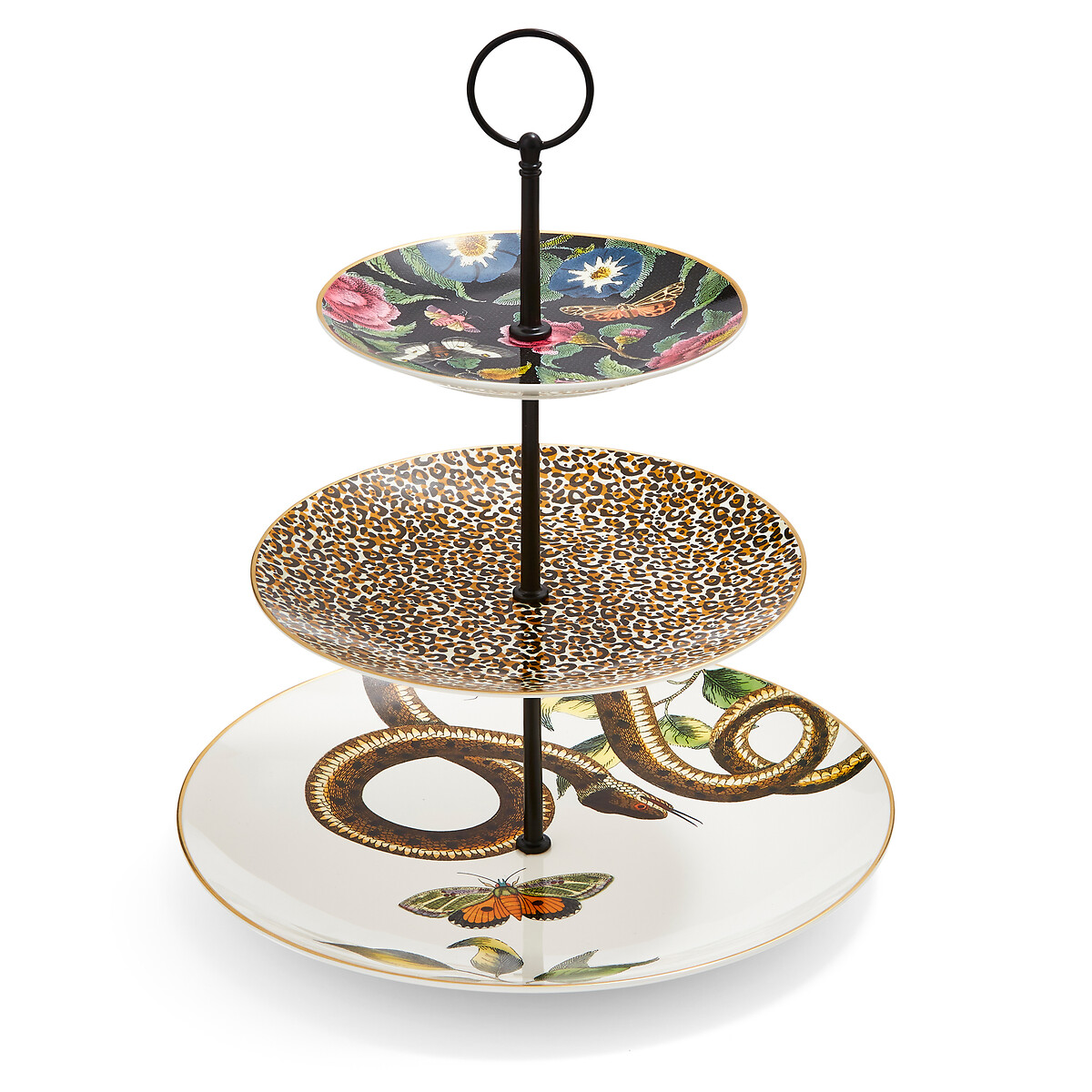 3-Tier Creatures of Curiosity Cake Stand multi-coloured, SPODE