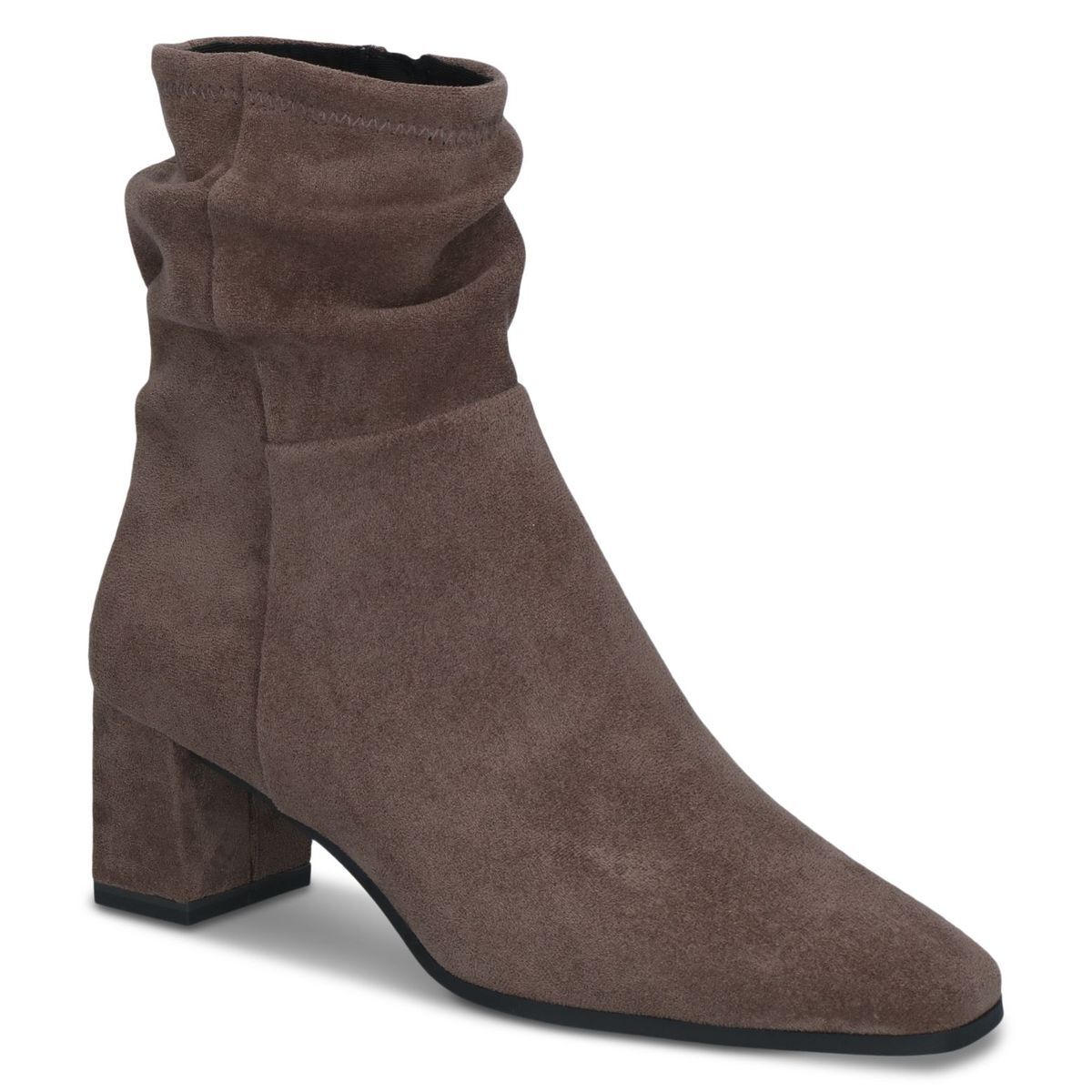 Bottine talon bloc marron cognac, CAPRICE