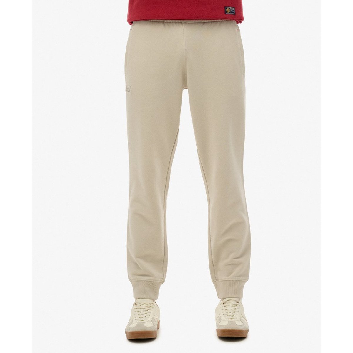 Jogging Essential Logo Semi-Brossé beige taupe clair, SUPERDRY