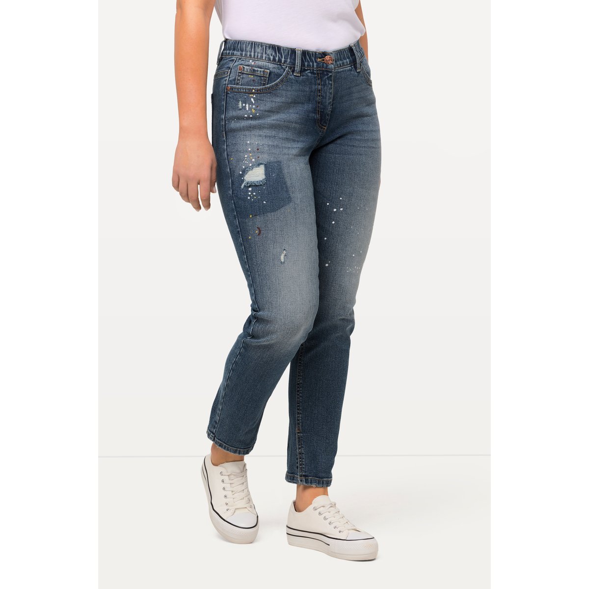 Jean Sarah, effets destroy bleu jean, ULLA POPKEN