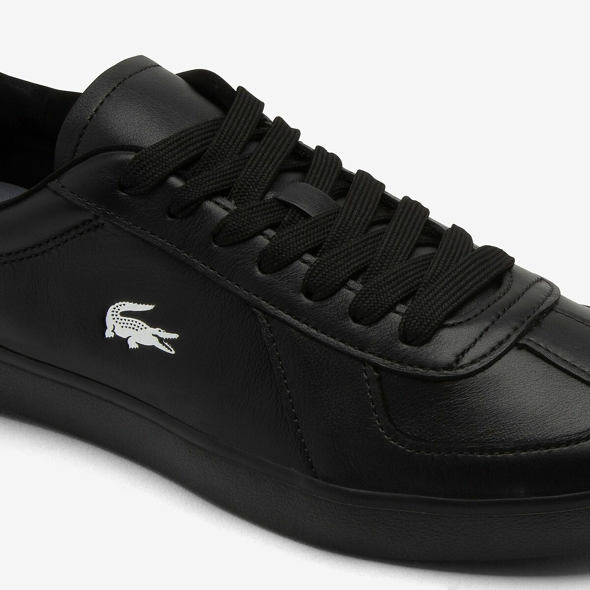 Sneakers Baseshot Pro homme en cuir noir-02h, LACOSTE
