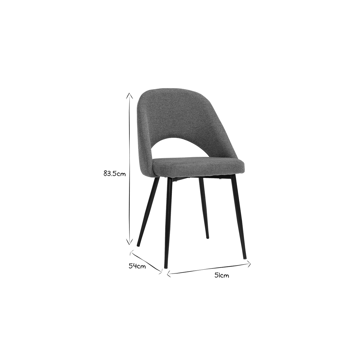 Chaises vintage en tissu velours côtelé vert kaki et métal noir (lot de 2) COSETTE vert lagon, MILIBOO