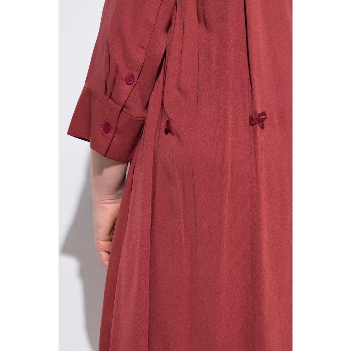 Robe midi en Lyocell, coupe évasée bois de rose, ULLA POPKEN