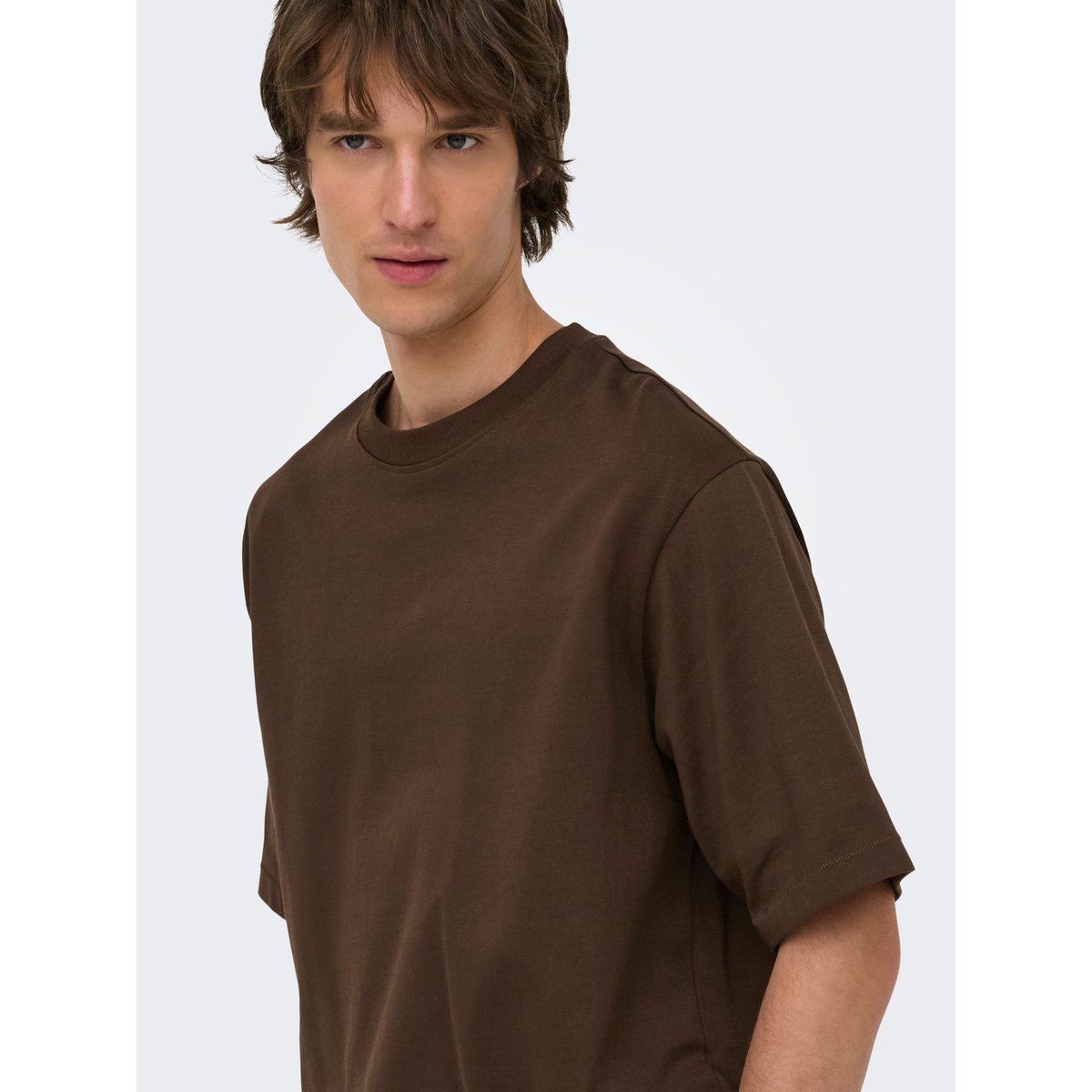 T-Shirt marron - demitasse 1, ONLY & SONS