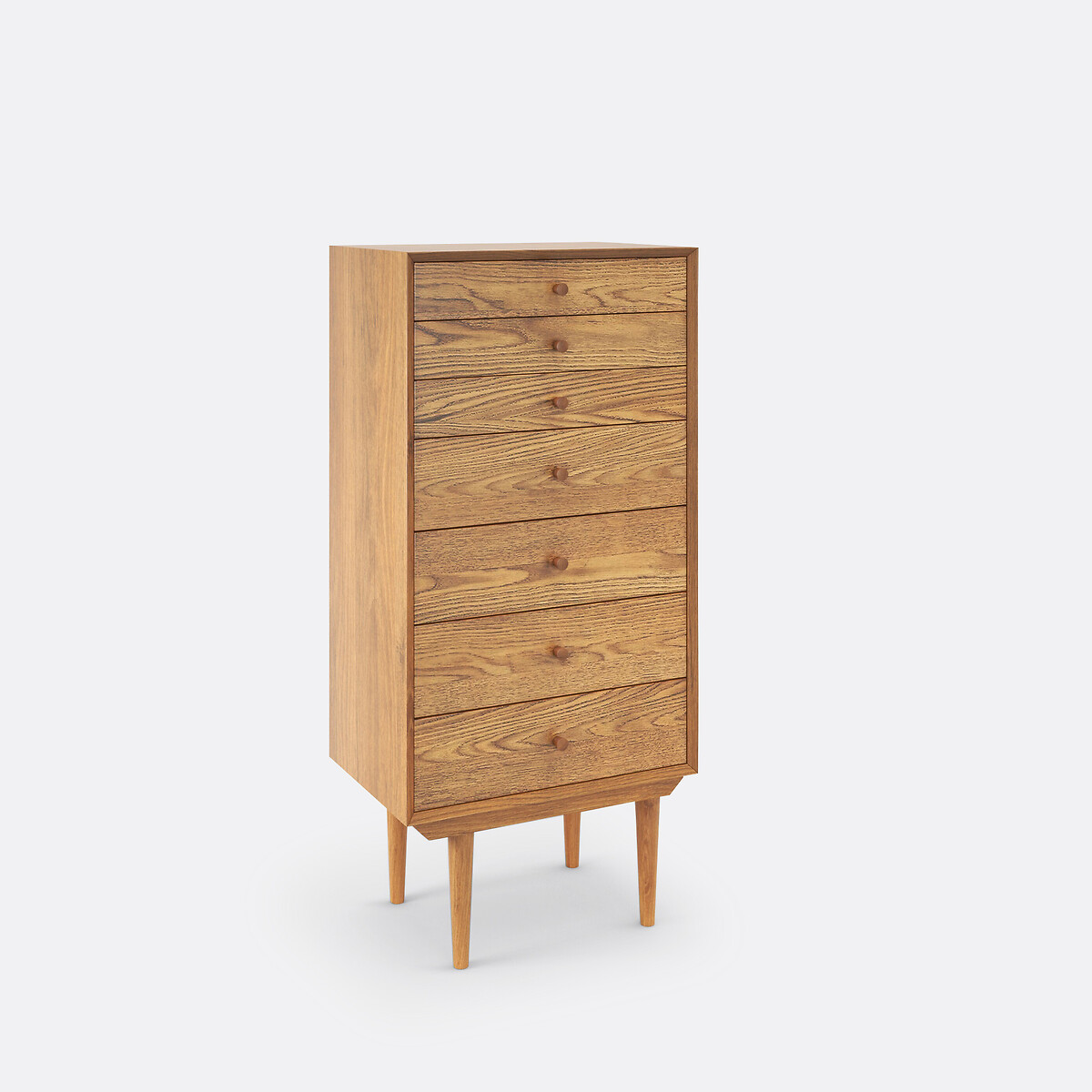 Semainier vintage, 7 tiroirs, Quilda bois clair chêne, LA REDOUTE INTERIEURS