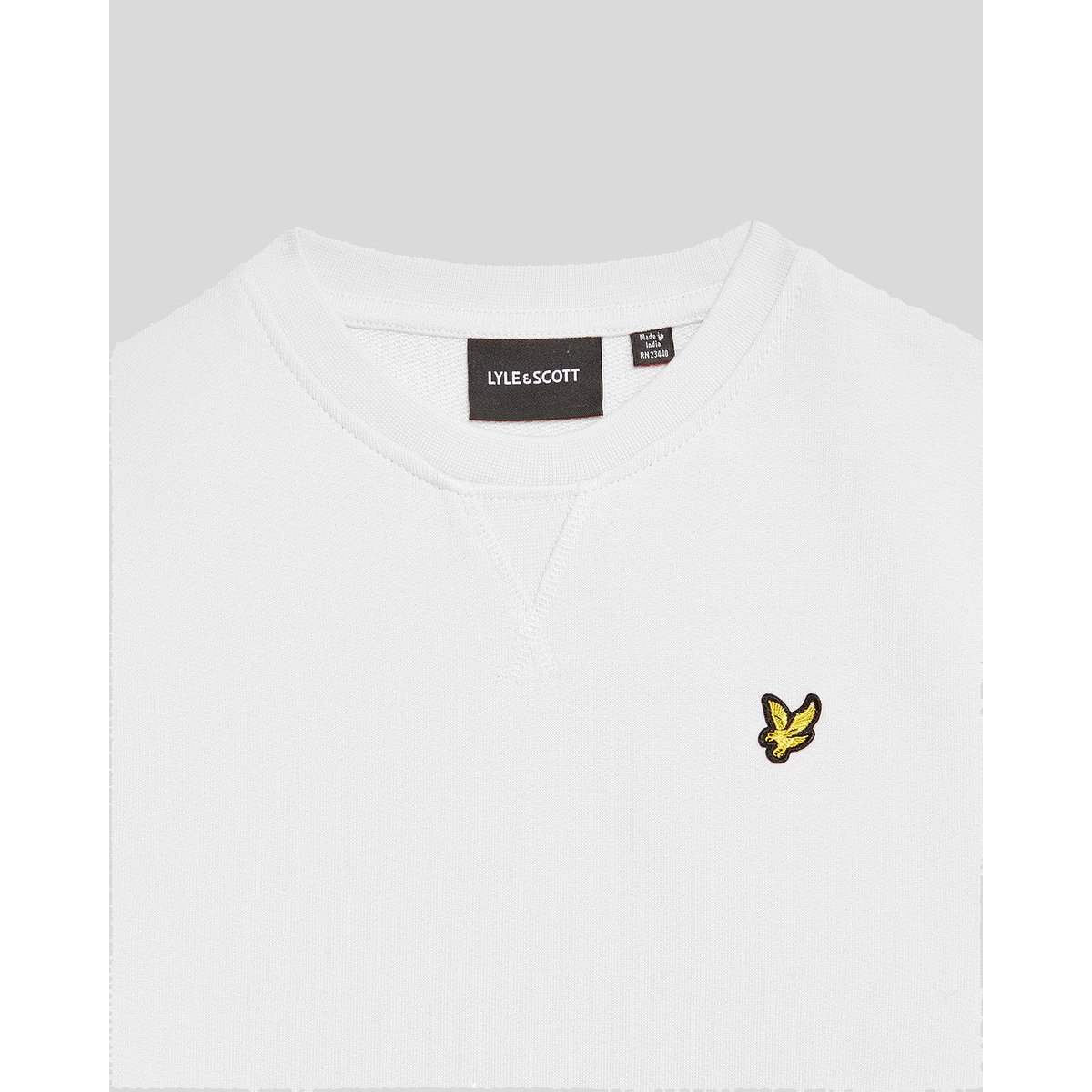 Sweat-shirt col rond classique blanc, LYLE & SCOTT