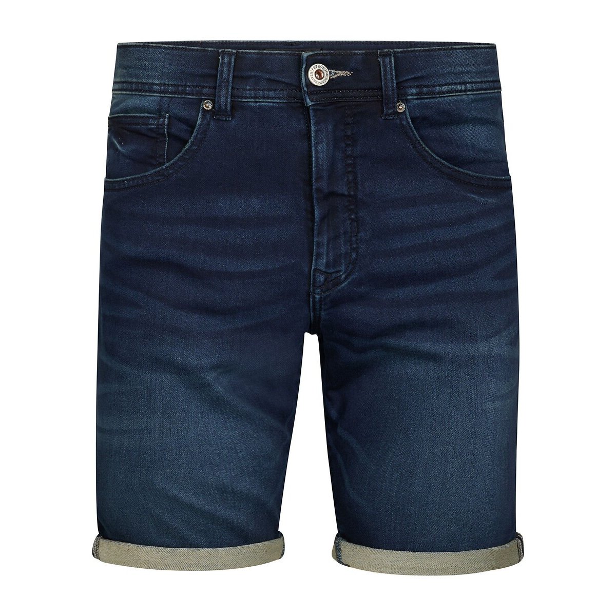 Short slim en jean bleu foncé, PETROL INDUSTRIES