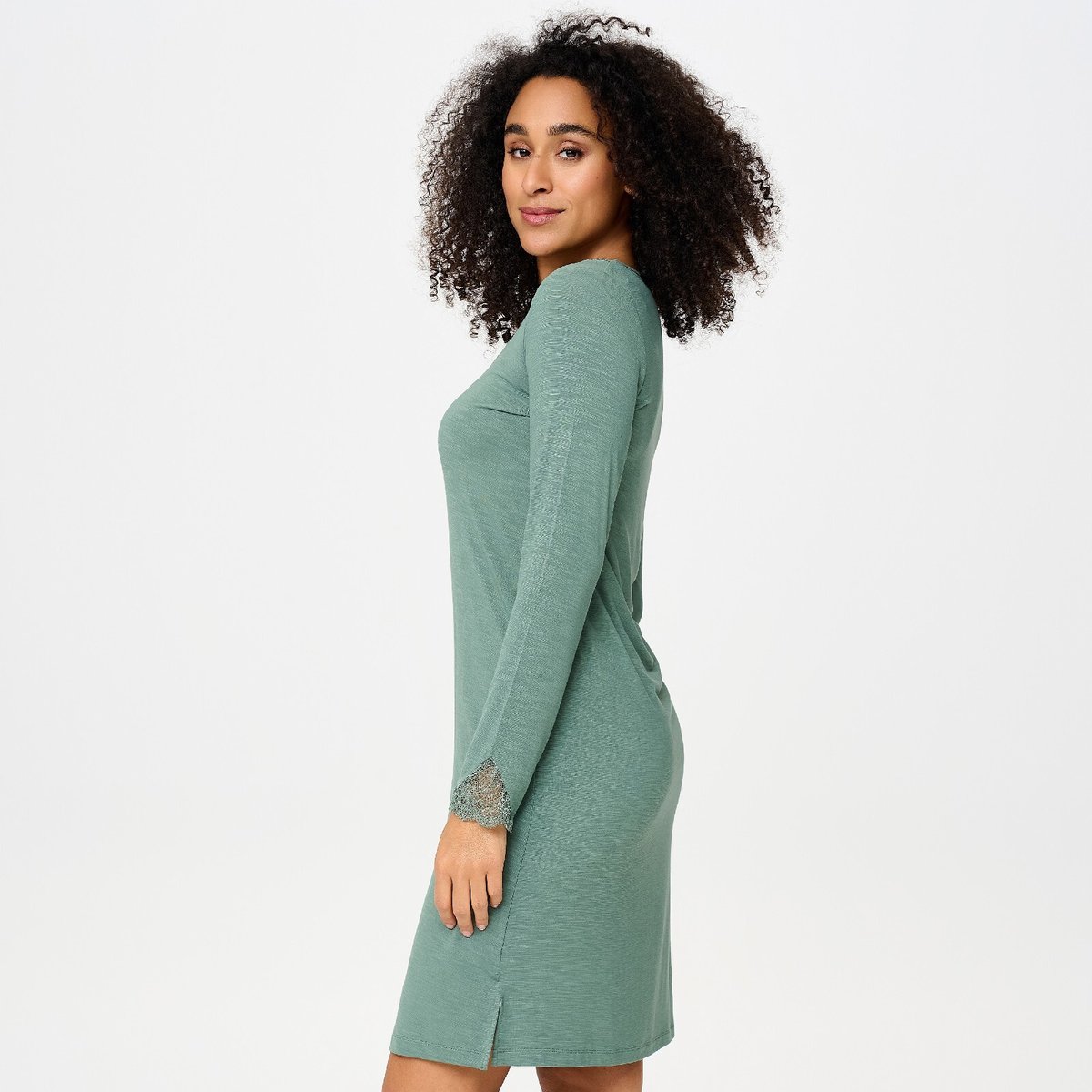 Robe courte green marl, LINGADORE
