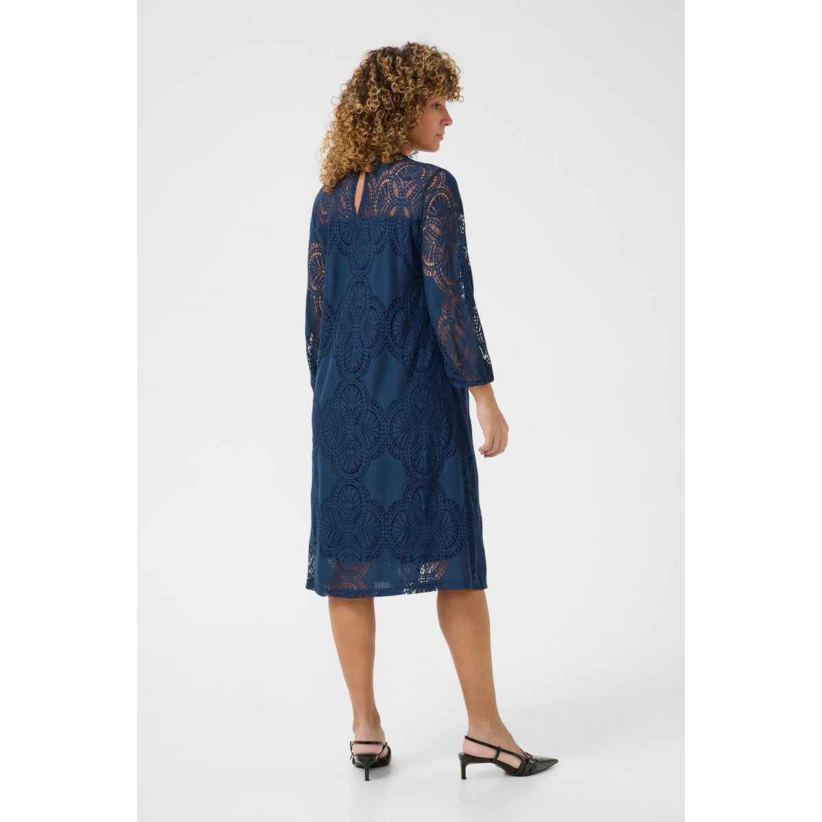 Robe bleu navy blazer, CREAM