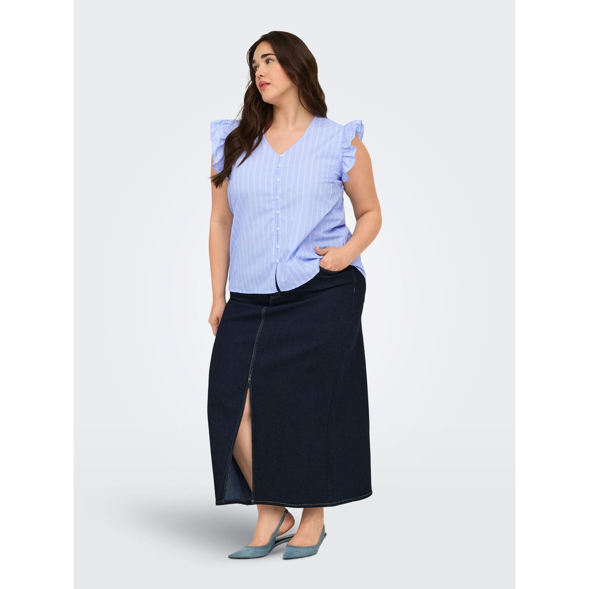 Chemise vista blue, ONLY CARMAKOMA