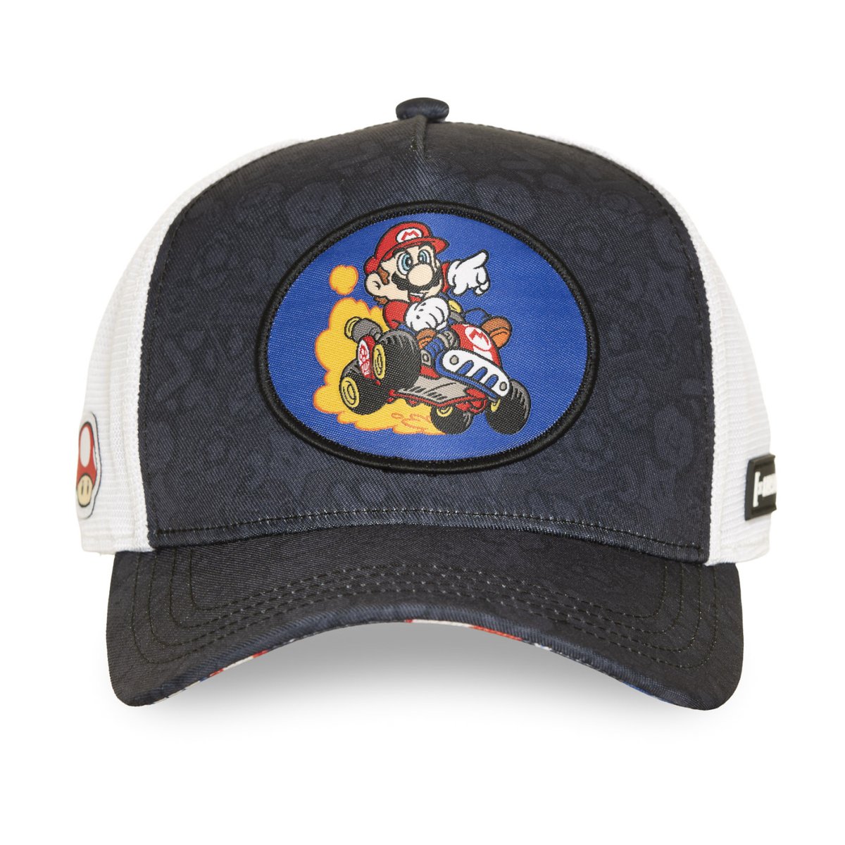 Casquette Trucker Mario Kart noir/blanc/bleu/rouge, CAPSLAB