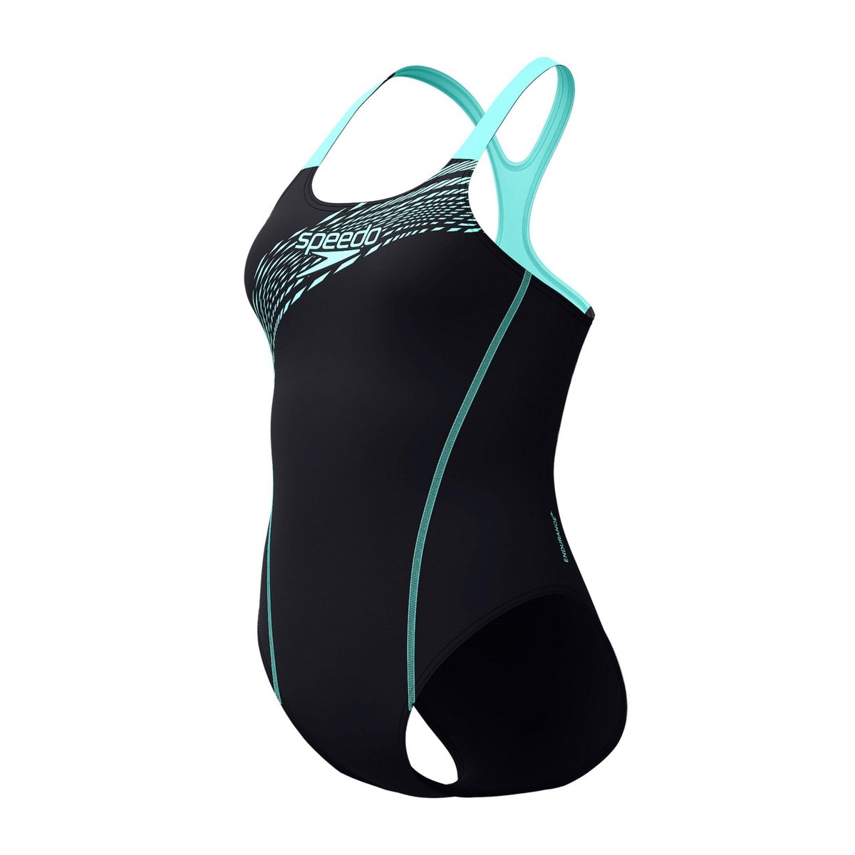 Maillot de bain 1 pièce dos nageur motif/style imprimé graphique MEDLEY turquoise imprimé graphique, SPEEDO