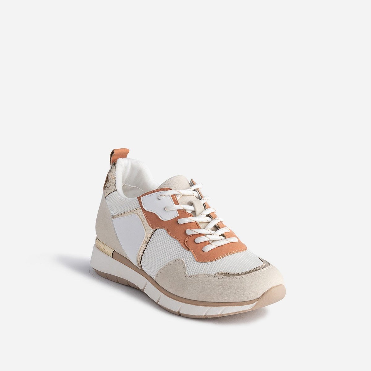Basket HALISSE blanc/rose, TEXTO