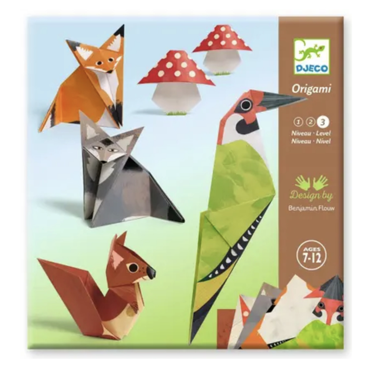 ORIGAMI - Balade en forêt couleur unique, DJECO