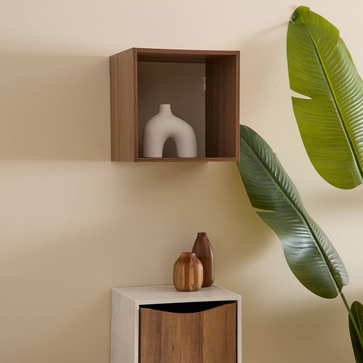 Étagère carrée MIX'N MODUL marron, 5FIVE SIMPLY SMART