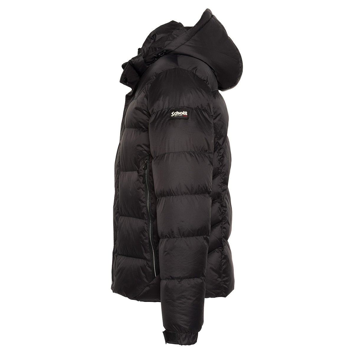 Doudoune à capuche noir, SCHOTT